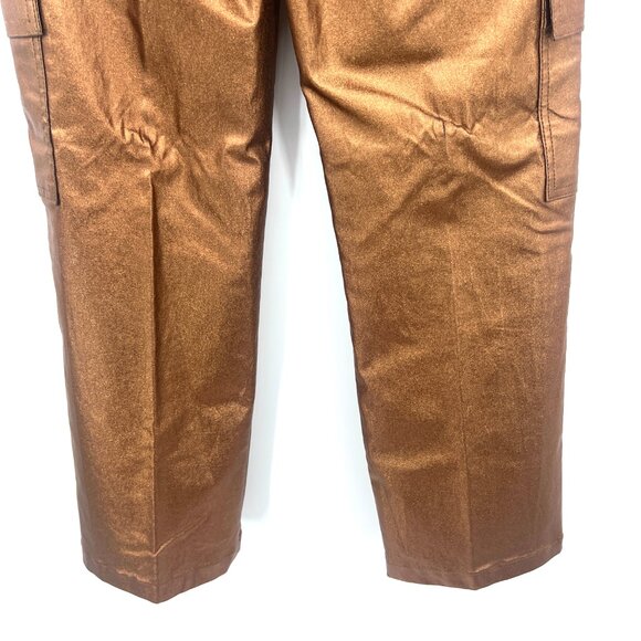 Kosch Wide Leg Bronze Cargo Pants Women's Size 5 - Picture 7 of 10